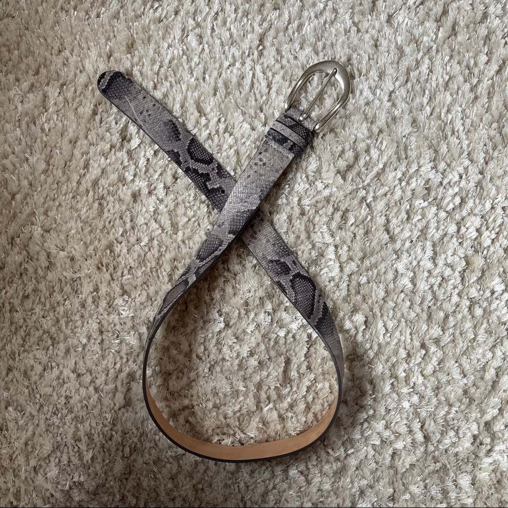 Snakeskin belt